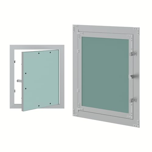 HAGO24 Revisionsklappe 25x30 cm I Hochwertige Revisionstür aus Aluminium & Gipskarton I Robuste Stromkasten Verkleidung I Wartungsklappe für Wartungen, Reinigung & Zugang zu Leitungen