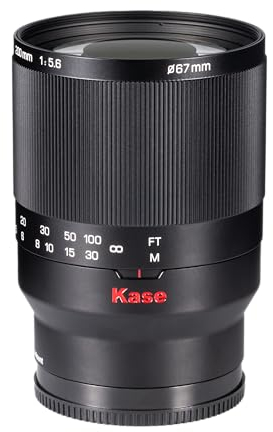 Kase 200 mm F5.6 MC Reflex Mirror Aluminium Portrait Objektiv kompatibel mit Sony E Mount