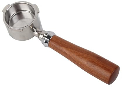 LOCADENCE 51 mm Kaffee Siebträger Ohne Boden, Kaffeefilterhalter aus Zinklegierung für ECP3420, ECP685, ECP680 Kaffeemaschine, Geschenk für Kaffeeliebhaber