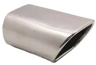 YANGTINGTING Endschalldämpfer Für X1 Einlass 66–90 Mm Länge Beträgt 13 Cm Anschluss Ist Leitungstyp Installation Auto-Auspuffwiderstand Schalldämpfer Quadratisches Auspuffblende Auto (Farbe : Silber)