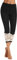 Generic 3/4 Jeans Damen Sommer - Kurze Hose Jeans Damen High Waist Skinny Jeanshose Slim Fit Dreiviertel Denim Hose mit Löchern Damenjeans Zerrissene Sommerjeans Caprihose Leggings Jeans für Frauen