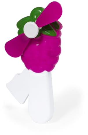 Begoon - Ventilador manual para niños, ventilador de mano, diseño fruta, lote de x2 (Raisin).