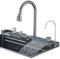 TVTIUO Fregadero de Cocina Multifuncional con Pulsadores, Fregadero de Cocina con Pantalla Digital, Acero Inoxidable, Gris Gunmetal, (75cmX45cm)