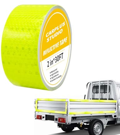 Reflective Tape - 5cm X 10m Waterproof Heavy Duty Reflector Tape for Outdoor Use, Strong Adhesive Reflective Stickers for Clothes, Trailers, Cars, Trucks, Boats, and Safety Warning Signs