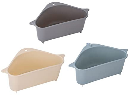 CONGARTENO 3St Aufbewahrungskorb für die Küche dreieckiger bad accessoires storage baskets handtuchhalterung Eckregalständer Schwammhalter Eckwaschbecken schwamm halter saug