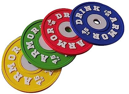Set of 4 Antiskid Weightlifting Vibrant Silicone Drink Pads Barbell Shape Set Silicone