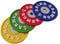 Set of 4 Antiskid Weightlifting Vibrant Silicone Drink Pads Barbell Shape Set Silicone
