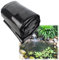 Schwarze HDPE wasserdichte Teichfolie für Gartenbrunnen Fischteich und Wasserfall Flexible und undurchlässige Unterlage für Hinterhofteich, Größe 2 m x 11 m