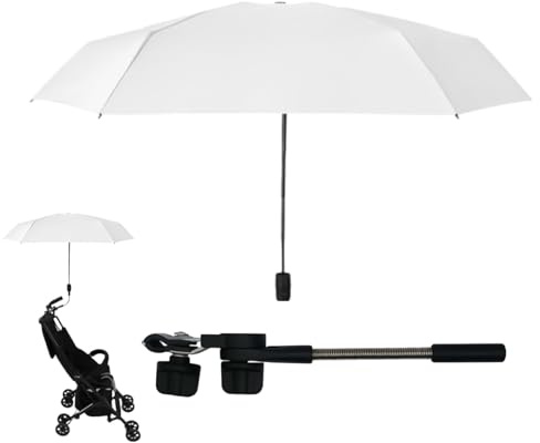 Kinderwagen-Sonnenschirm | Kinderwagen-Regenschirm mit Klemme –