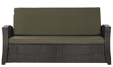 Setgarden® Bankauflage Polyrattan Gartenbank Sitzauflage, Bequeme Sitzauflagen für Gartenbänke – perfekte Auflagen für Ihr Gartensofa oder Ihre Hollywoodschaukel (Grün, 100x60x50 cm)