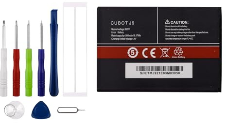 Vvsialeek Cubot J9 Ersatz Akku Kompatibel Für Cubot J9 & Cubot P40 with Toolkit