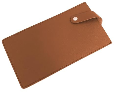 CLKE Knife Guard for Cleaver Knife, 8.5 Inch PU Leather Knife Guard, Meat Cleaver Blade Edge Protectors, Kitchen Knife Protective Cove(Orange)