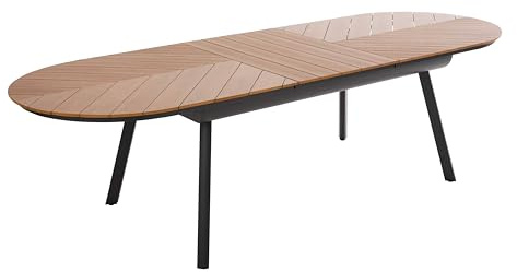 Oviala Gartentisch, ausziehbar, rechteckig, 220/280 cm, Holzoptik