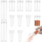 12 Pcs Travel Mini Salt Shaker, 3g, 5g, 10g Mini Plastic Spice Jars, Portable Travel Salt and Pepper Sets, Travel Spice Set Clear with Airtight Dispenser, Portable Pepper Mill Small for Home, Camping,