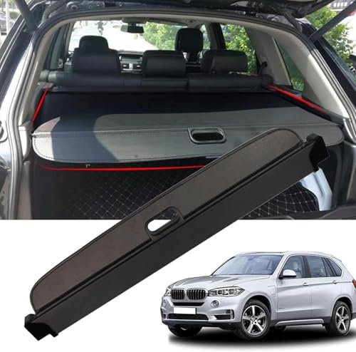 ANRAM Frachtabdeckung Für BMW X5 E70 2007-2018,Schutz Der Privatsphäre Abdeckung Hutablage Cargo Cover, Ausziehbar Kofferraumabdeckung Rollo