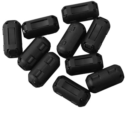 Ferrit-Rauschunterdrückungsfilterringe für Powerline- und Koaxialkabel, 10 Stück (5 mm)