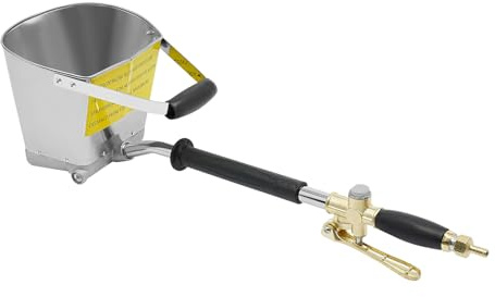 Zementmörtel Spritzpistole, Putzmaschine Putzwerfer mit 4 Metalldüsen, 3.5L Putzmaschine Verputzmaschine