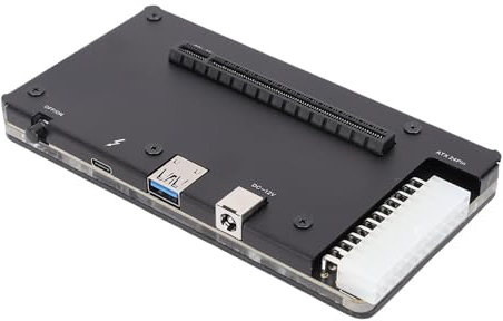 XUMIUZIY Alloggiamento eGPU compatibile con Thunderbolt3/4, dock station GPU esterna USB4.0, compatibile con A MD, slot PCIE 16X, interfaccia ATX 24 pin, con cavo da 1 m