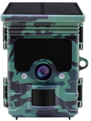 Camouflage - Camouflage EZ-Solar 4K WiFi Photo Trap - 46MP Solar Powered Camera, 4K Video, 24m Night Vision, Mobile App - Autonomous Nature Observation