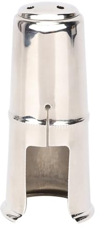 Chiffonade Brass Mouthpiece for Saxophone and Clarinet,Silver Saxophone Mouthpiece Cap,Flute head cap cover 73 * 32mm