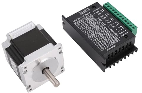 Aolidsive Nema23 Schrittmotor-Treiber-Kit, TB6600-Treiber mit 32 Unterteilungen, 4 A Ausgang, 126 N.cm Drehmoment für CNC-Graviermaschine, 3D-Drucker, XYZ-Tisch