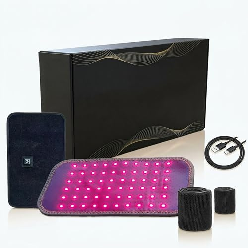 Infrarotlampe für Hunde & Körper - Sanfte Rotlichtlampe Gürtel | Infrarot Lichttherapie Pad ohne Nebenwirkungen, Flexible Wärmelampe für Haustiere, Rücken & Wohlbefinden