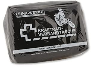SHIN YO Kraftrad Verbandtasche nach DIN13167, schwarz, 150x50x100 mm