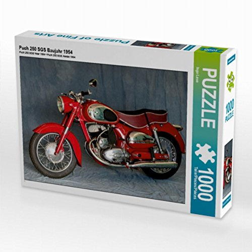 CALVENDO Puzzle Puch 250 SGS Baujahr 1954 | 1000 Teile Lege-Größe 64 x 48 cm Foto-Puzzle für glückliche Stunden