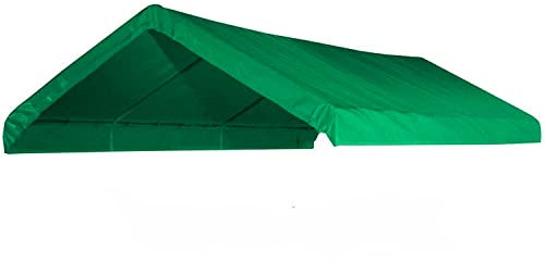 10 x 20 resistente verde toldo cubierta superior con Valance