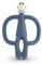 Matchstick Monkey, Original Teether & Gel Applicator, Antimicrobial Silicone Teething Toys for Baby, Easy to Grip, BPA Free, 3 Months Old+, 10.5 cm, Airforce Blue Monkey