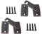 QCAA Solid Brass Shutter Bar/Door Latch, 7/8 x 2-3/32, Edged Classic Bronze, 2 Pack, Made in Taiwan