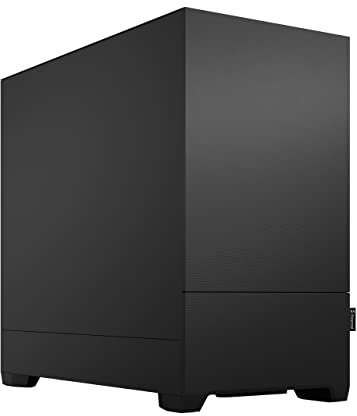 Fractal Design Pop Mini Silent Black – Solid - Bitumen side panels and sound-dampening foam - Three 120 mm Aspect 12 fans included – mATX Silent PC Case