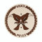 VAH - Holz-Wikingerschild Hugin & Munin, rund aus Holz Ø34cm [Made in Germany | traditionelles Handwerk]
