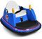 COSTWAY Kids Bumper Car, 360-Degree Rotation Spin Children’s Waltzer Cars with Joystick, Remote Control, Colorful Flashing Lights and Music, Battery Powered Ride on Toy for Boys Girls (Navy Blue)