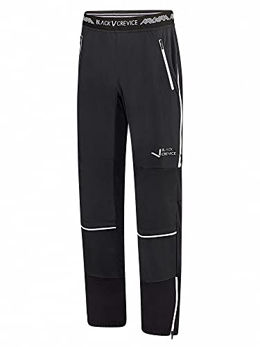 Black Crevice Herren Skitourenhose, schwarz/weiß, L