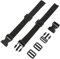 BESPORTBLE Koffergurt Ersatzteile 2Pcs Golfs Trolley Ersatzteile Golf Cart Bag Packriemen Spanngurt mit Clipverschluss Ersatz Schnellverschluss Schnalle Gurte Kofferband (Schwarz)