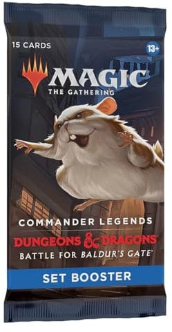Magic The Gathering D10050001 D&D Battle for Baldurs Gate Commander Legends Set Booster, Mehrfarbig