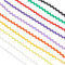 GORGECRAFT 54 Yard/ 50m 10 Farben RIC Rac Wave Bending Fransenband Rick Rack Wrapping Stoffband Für Kleidung Kleid Nähen Blumenherstellung Home Party Hochzeit Dekoration Spitzenband Handwerk