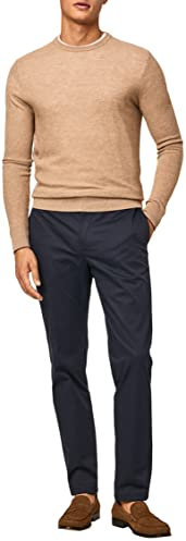 HACKETT LONDON Herren Perfect Tencel Chino Hose, Navy, 33W/30L