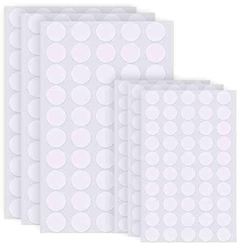 300 Pièces Mastic Transparent, Points Adhésifs Double Face Rond Amovible, Imperméable et Sans Trace pour Mur, Verre, Métal, Bois, Céramique, Plastique (10mm+15mm)