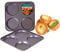 D.A.Y. Republic Non-Stick 4-Hole Yorkshire Pudding Tray, 23 cm (Two Yorkshire Pudding Trays)