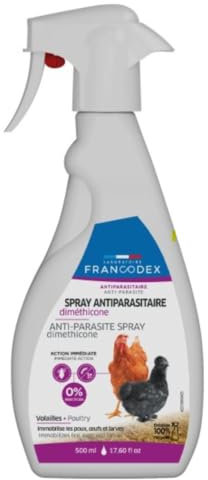 animallparadise - Spray Antiparasitaire diméthicone 500 ML pour Volailles
