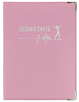 Porte Ordonnance Lilas Fabrication Française Etui Carte Vitale mutuelle Dossier santé Feuilles Maladies…