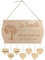 MKISHINE Plaque Murale décorations murales Plaque Bois personnalisé nom de Famille,enseignes décoratifs Amis-Idée Cadeau Nouvelle Maison, Mariage, Grands-Parents