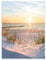 Poster Strand und Meer Natur 50x70 cm Hochformat - OHNE RAHMEN XXL Wandposter Kunstdruck Fotoposter Wandbild Wandbilder Wand Bild auf Poster Wohnzimmer Schlafzimmer Küche
