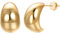 Airokiy Klein Tropfen Ohrringe Gold für Damen Dupes Chunky Leichte Tropfen Hohle Offene Creolen Ohrringe Hypoallergene Vergoldete Schmuck für Mädchen (12 * 20mm)