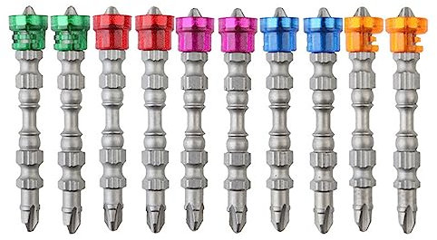 Bestgle Porta Inserti Magnetico per Avvitatore Doppia Testa Cacciavite Elettrico 1/4 di Pollice Punte 65mm Punte per Cacciavite Magnetico Antiscivolo per Installazione di Viti per Cartongesso