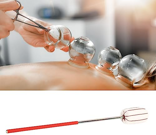Feuer Schröpfstab, Vakuum Schröpfstab, 2PCS Feuer Schröpfen Stick Wiederverwendbare Sicher Edelstahl Schröpfen Zündung Stange für Schönheit Salon Massage Fuß Bad Shop