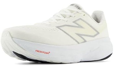 New Balance Men's Fresh Foam X 1080 V14 Running Shoe, White/Silver Metallic/Sea Salt, 41.5 EU