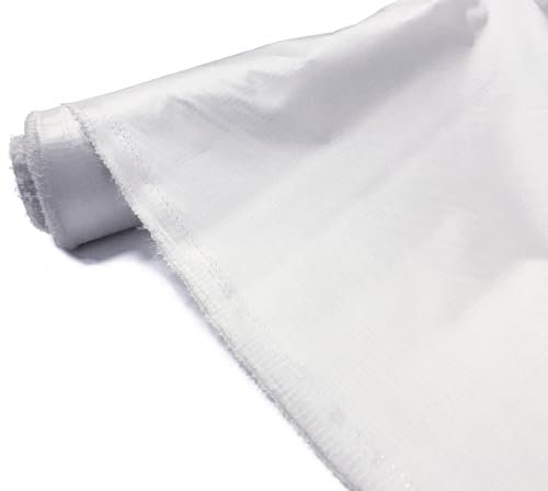 A-Express Ripstop Wasserdicht Stoff Material 3.8oz Draussen Abdeckung Zelt Kissen Weiß 5 Meters (500cm x 150cm)